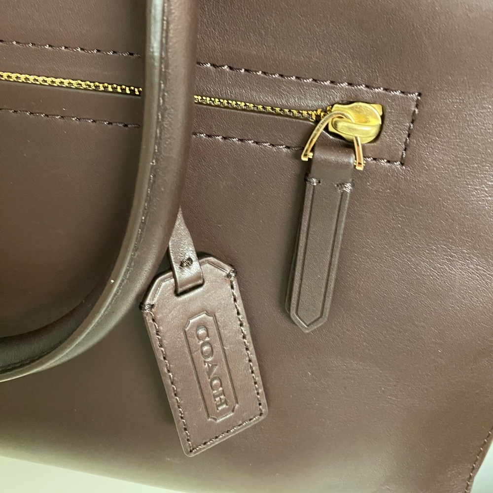 Coach mens leather brief case - Picture 3 of 7